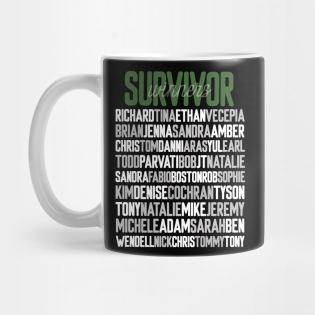 survivor winners by disfor